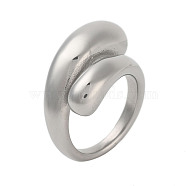 304 Stainless Steel Rings for Women, Stainless Steel Color, US Size 8(18.1mm)(RJEW-K270-05C-P)