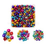 Christmas Aluminum Bell Charms, Mixed Color, 800Pcs/Box(FIND-LS0001-08)