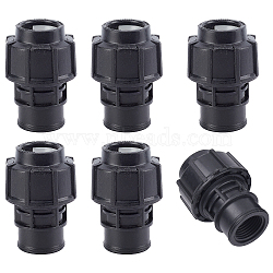 Plastic Faucet Adapter, Black, 61.5x42.5mm, 18.5mm inner diameter(KY-WH0031-08)