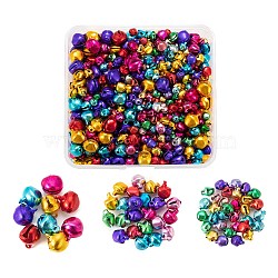 Christmas Aluminum Bell Charms, Mixed Color, 800Pcs/Box(FIND-LS0001-08)