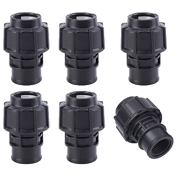 Plastic Faucet Adapter, Black, 61.5x42.5mm, 18.5mm inner diameter