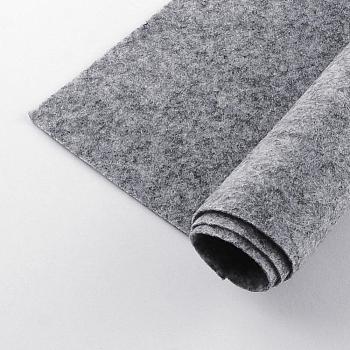 Non Woven Fabric Embroidery Needle Felt for DIY Crafts, Square, Dark Gray, 298~300x298~300x1mm, about 50pcs/bag
