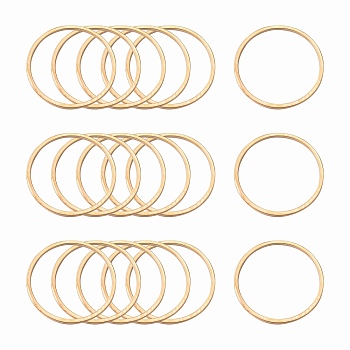 Brass Linking Rings, Lead Free & Nickel Free, Ring, Light Gold, 20x1mm, about 1000pcs/bag