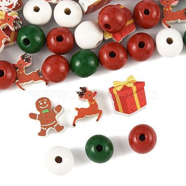 50 St&uuml;ck Weihnachtsholzperlen(WOOD-FS0002-42)-2