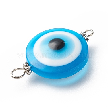 Transparent Evil Eye Resin Connector Charms(PALLOY-JF01848-02)-6