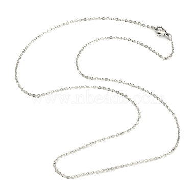 Classic Plain 304 Stainless Steel Mens Womens Cable Chains Necklaces(STAS-S029-02)-3
