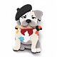Dog with Hat Brooch(JEWB-M021-22)-1