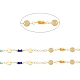 Handmade Brass Flat Round Link Chains(CHC-M024-28G)-2