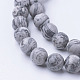 Chapelets de perles en pierre de carte/pierre picasso/picasso jasper naturelles (G-G735-27F-8mm)-3