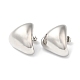 boucles d'oreilles triangle torsadées en laiton plaqué en rack(EJEW-Q766-06P)-1