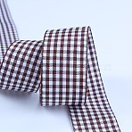 Polyester Ribbon, Tartan Ribbon, for Gift Wrapping, Floral Bows Crafts Decoration, Coconut Brown, 1-1/2 inch(38mm), 50yards/roll(45.72m/roll(OCOR-TAC0008-27B-06)