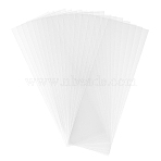 OPP Cellophane Bags, Rectangle, Clear, 25x8cm(OPC-PH0001-25B)