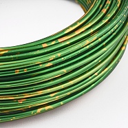 Round Aluminum Wire, Lime Green, 12 Gauge, 2mm, about 23m/roll(AW-D011-2mm-03)