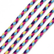 Polyester Braided Cords, Colorful, 2mm, about 100yard/bundle(91.44m/bundle)(OCOR-T015-A54)