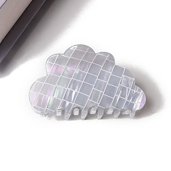 PVC Claw Hair Clips, Cloud, Light Steel Blue, 85x45x50mm