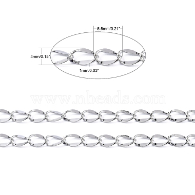 Brass Dapped Curb Chains(CHC-L014B-01P)-4