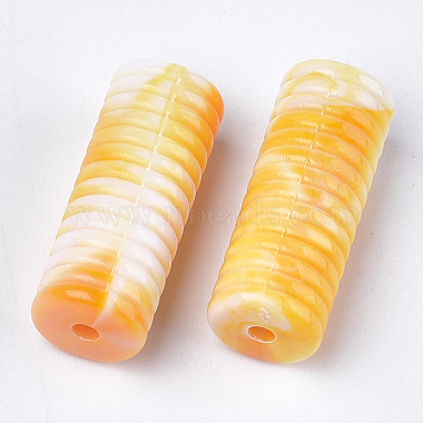 Acrylic Grooved Beads(OACR-T009-01)-3
