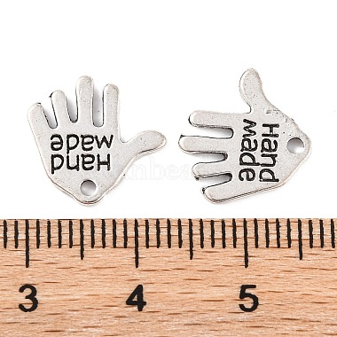 Tibetan Style Alloy Hand Carved Word Hand Made Charms(TIBEP-O009-31)-2