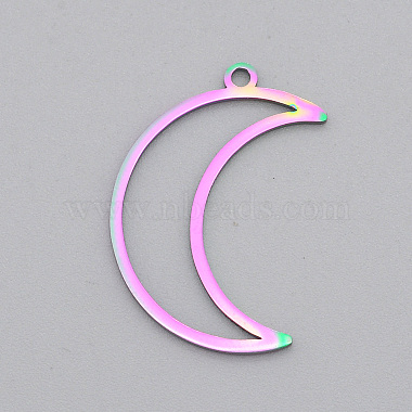 Multi-color Moon 201 Stainless Steel Pendants