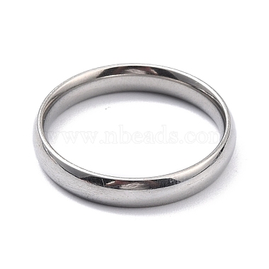Ion Plating(IP) 304 Stainless Steel Simple Plain Band Finger Ring for Women(RJEW-B036-09)-2