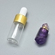 Faceted Natural Amethyst Openable Perfume Bottle Pendants(G-E556-12F)-1