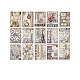 30 Uds. 15 estilos de almohadillas de papel para álbum de recortes retro(STIC-PW0006-051E)-1