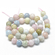Chapelets de perles en morganite naturelle(G-R446-8mm-07)-2