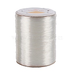Germany Elastic Crystal Thread, Stretch Bracelet String, DIY Jewelry Beading Stretch Cord Findings, Round, Clear, 0.4mm, about 1093.61 yards(1000m)/roll(OCOR-O001-0.4mm-01)