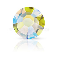 Preciosa&reg Crystal Hotfix Flatback Stones, Czech Crystal, Round(438 11 612 Chaton Rose VIVA 12 &reg), 80250 80250 200 Acid Yellow AB, SS6(1.9~2.1mm)(Y-PRC-HSS6-80250-200)