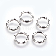 304 Stainless Steel Open Jump Rings, Stainless Steel Color, 12 Gauge, 15x2mm, Inner Diameter: 11mm, 260pcs/bag(STAS-P212-25P-13)