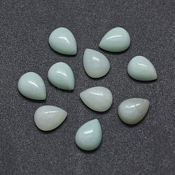 Natural Amazonite Cabochons, teardrop, 8x6x3mm(X-G-O175-22-21)