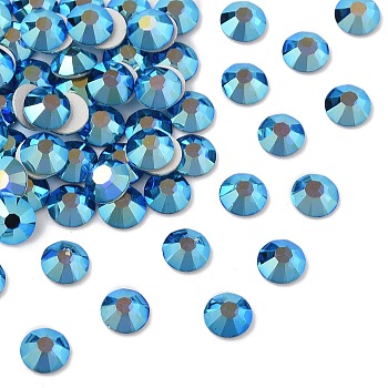 Preciosa&reg MAXIMA Crystal No Hotfix Flatback Stones, Czech Crystal, Dura Foiling, Round(438 11 615 Chaton Rose), 60310 200 Capri Blue AB, SS10(2.7~2.9mm)