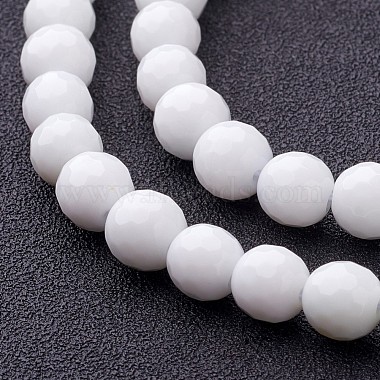Synthetic White Agate Beads Strands(X-G-D419-8mm-01)-2