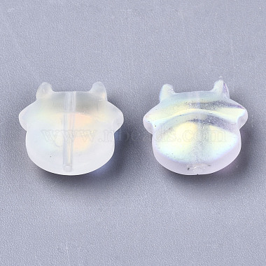 Perles de verre peintes par pulvérisation transparent(DGLA-R052-001-C01)-3