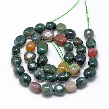 Chapelets de perles en agate indienne naturelle(G-R445-8x10-07)-2