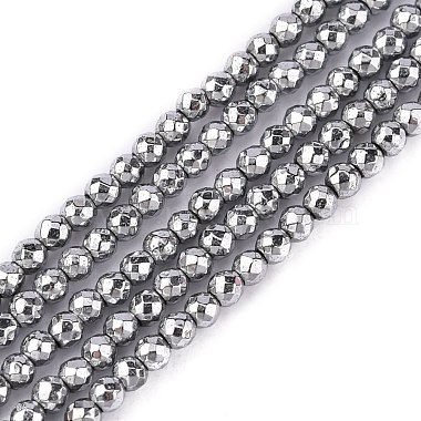 2mm Silver Round Non-magnetic Hematite Beads