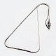 Non-Tarnish 304 Stainless Steel Square Snake Chain Necklaces(X-NJEW-M114-32-P)-2