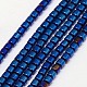 Electroplate Non-magnetic Synthetic Hematite Beads Strands(G-J163-3x3mm-03)-1