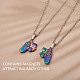 Magnetic Game Controller Pendant Matching Necklaces Set(JN1013A)-5