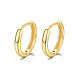 925 Sterling Silver Huggie Hoop Earrings(PN7654-3)-1