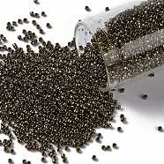 TOHO Round Seed Beads, Japanese Seed Beads, (223) Antique Bronze, 15/0, 1.5mm, Hole: 0.7mm, about 15000pcs/50g(SEED-XTR15-0223)