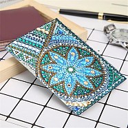 DIY Diamond Painting Passport Cover Kits, including Resin Rhinestones, Diamond Sticky Pen, Tray Plate and Glue Clay, Colorful, 140x200mm(DIAM-PW0010-39G)