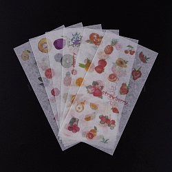 Planner Stickers, Decorative Sticker, for Scrapbooking, Calendars, DIY Crafts, Album, Fruit Pattern, 16.1x8x0.01cm, 6sheets/set(DIY-L038-C05)