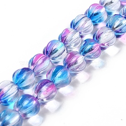 Transparent Glass Beads Strands, Lantern, Mauve, 10.5x9.5x10.5mm, Hole: 1mm, about 38pcs/strand, 15.24 inch(38.7cm)(GLAA-F114-02B-13)
