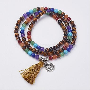 Natural Gemstone Beads Necklaces(NJEW-F147-B)-4