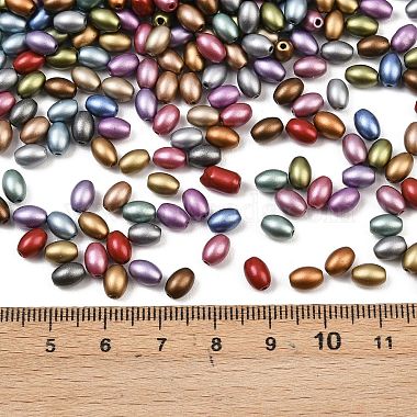 Electroplate Matte Glass Beads(EGLA-K064-01)-3