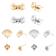 PandaHall Elite 12Pcs 6 Style Brass Stud Earring Findings(KK-PH0002-78)-1