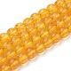 Synthetic Citrine Beads Strands(G-S150-14-10mm)-1