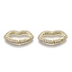 Brass Micro Pave Cubic Zirconia Spring Gate Rings(ZIRC-S066-032B-NF)-1
