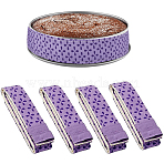 4Pcs Cloth Baking Strips for Cake Pans, Reusable Bake Even Strip, Medium Purple, 880x45.5x2.5mm(FIND-CP0002-87)